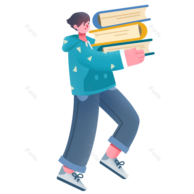 元素图片,书本元素,素材PNG,上学免抠素材